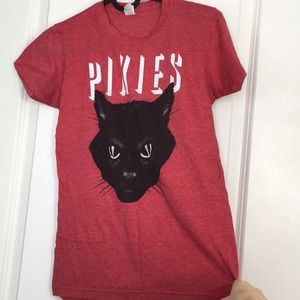 CAT RED UNISEX TSHIRT - THE PIXIES
